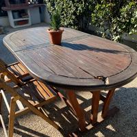 Tavolo giardino legno