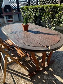Tavolo giardino legno