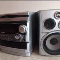 Pioneer stereo cd cassette deck receiver XR A660