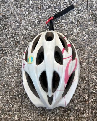 Casco bici Btwin bianco rosa
