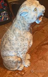 Leopardo in ceramica