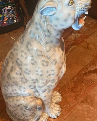 Leopardo in ceramica