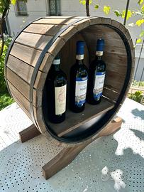 Botte Portabottiglie in Legno per Vino