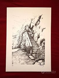 Litografie 35x50 bianco / nero