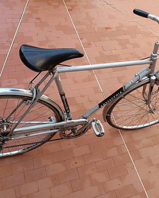 bicicletta bottecchia d'epoca colore argento