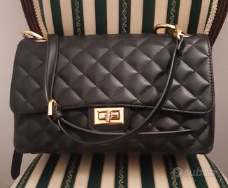 borsa CTM in pelle (modello simile a chanel 2.55)