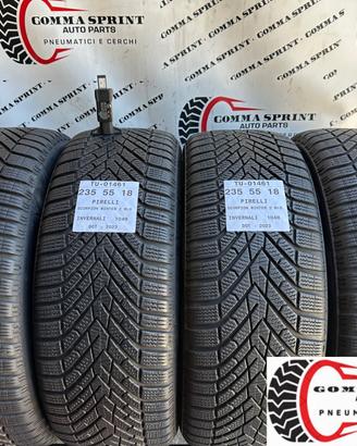 4 PNEUMATICI 235/55 R18 PIRELLI INVERNALI 75%