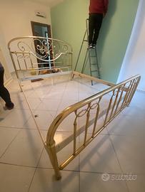 Struttura letto ottone Lipparini
