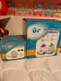 Umidificatore agli ioni e scalda biberon