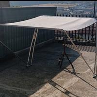 Tendalino estensibile roll bar imbarcazioni gommon