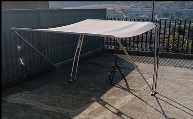 Tendalino estensibile roll bar imbarcazioni gommon