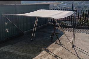 Tendalino estensibile roll bar imbarcazioni gommon