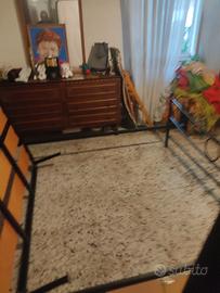 letto matrimoniale in ferro più rete ortopedica 