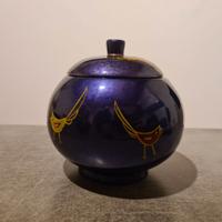 Vaso contenitore Viola decorato