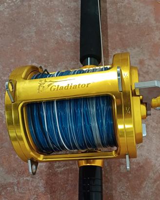 Canna e mulinello Gladiator 80 lb Nuovi!!
