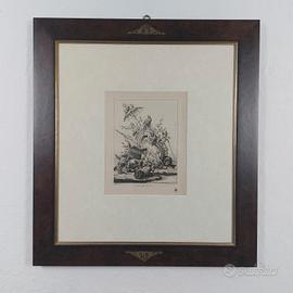 Stampa ad acquaforte Antoine Aveline (1691-1743)