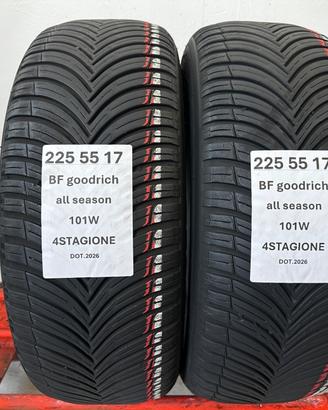 2 gomme 225 55 17 BF GOODRICH 4stagione