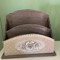 Portalettere o documenti shabby chic