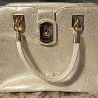 Borsa liujo liu jo metallizzata argento moda chic