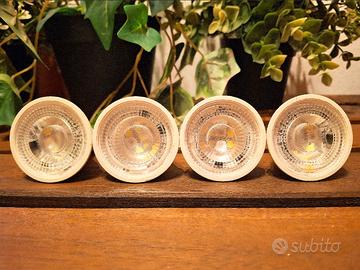 4 lampadine faretti GU10 5W Bianco Naturale