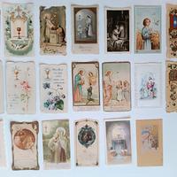 Lotto immaginette santini antichi Eucaristia