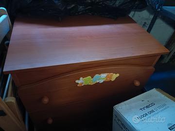 cassettiera per neonati e bambini piccoli