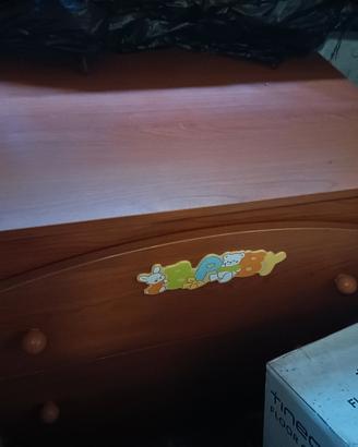 cassettiera per neonati e bambini piccoli
