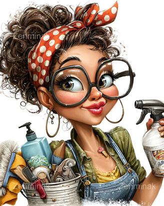 Ragazza per pulizie, assistenza anziani e animali