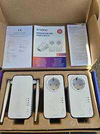 kit 3 pezzi powerline wifi extender strong av600