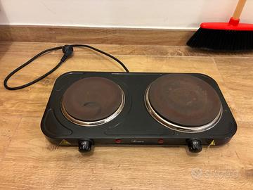 Piastra cottura elettrica 2 fuochi