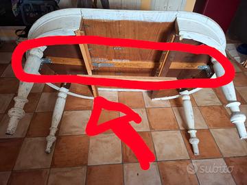 GRANDE TAVOLO OVALE ( DA RESTAURARE ) 