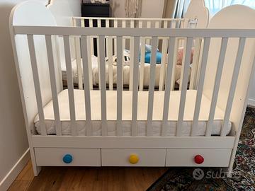 Lettino ikea con cassetti