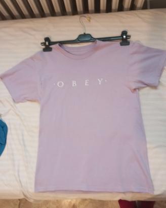 t-shirt donna MARCA OBEY color LILLA TAGLIA S