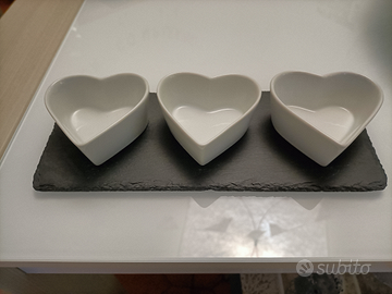 Antipastiera con vassoio in pietra ollare