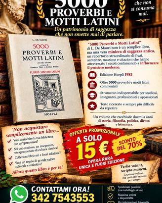DE MAURI L. - 5000 PROVERBI E MOTTI LATINI 1983