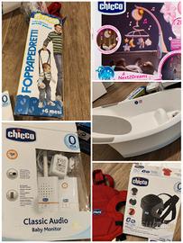 Marsupio + baby monitor + imbracatura + vaschetta