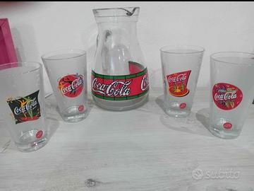 set bicchieri cocacola