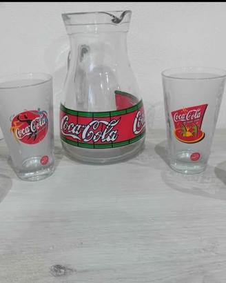 set bicchieri cocacola