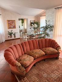 salotto vintage elegante in velluto