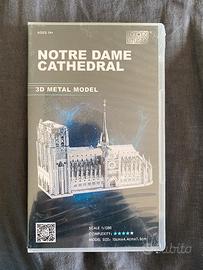 3D puzzle Chiesa Notre Dame miniatura in metallo