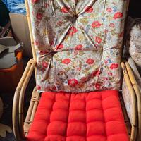 poltrona in vimini vintage 