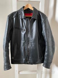 Giubbotto in pelle Triumph modello VANCE BLACK