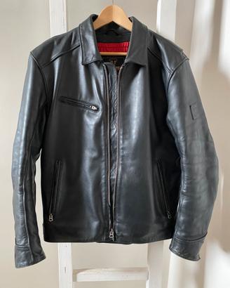 Giubbotto in pelle Triumph modello VANCE BLACK