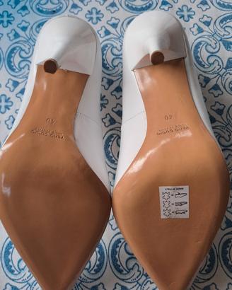 2 decollete 40 in vera pelle made in italy