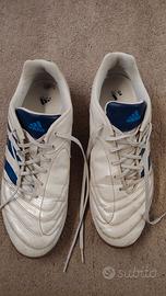 Scarpe Adidas sneakers bianche e blu