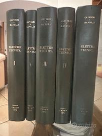 5 volumi elettrotecnica Olivieri e Ravelli