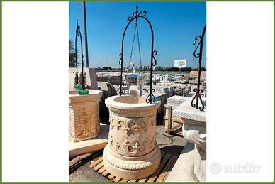 Pozzo Romano da Giardino cm. 83x83x215 h.