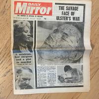Daily Mirror Irlanda originale 1981 Ulster war