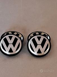 kit 4 tappi coprimozzo volkswagen  nuovi  da 65 mm