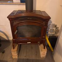 Stufa in ghisa smaltata Nestor Martin – vintage